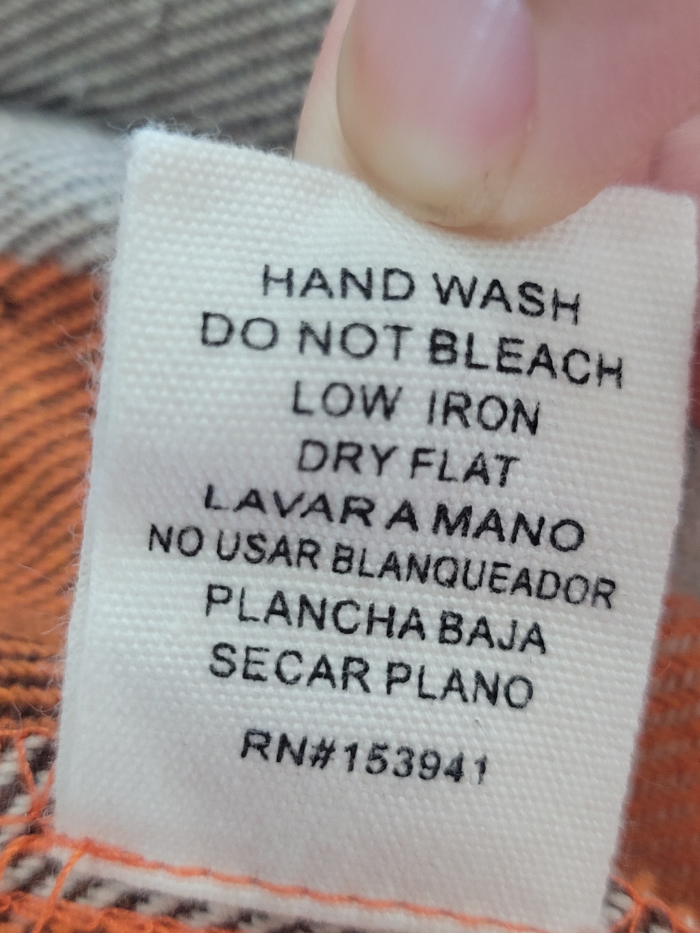 Timing Cropped Plaid Jean Shacket in Orange, Brown & Cream - Picture 14 of 14